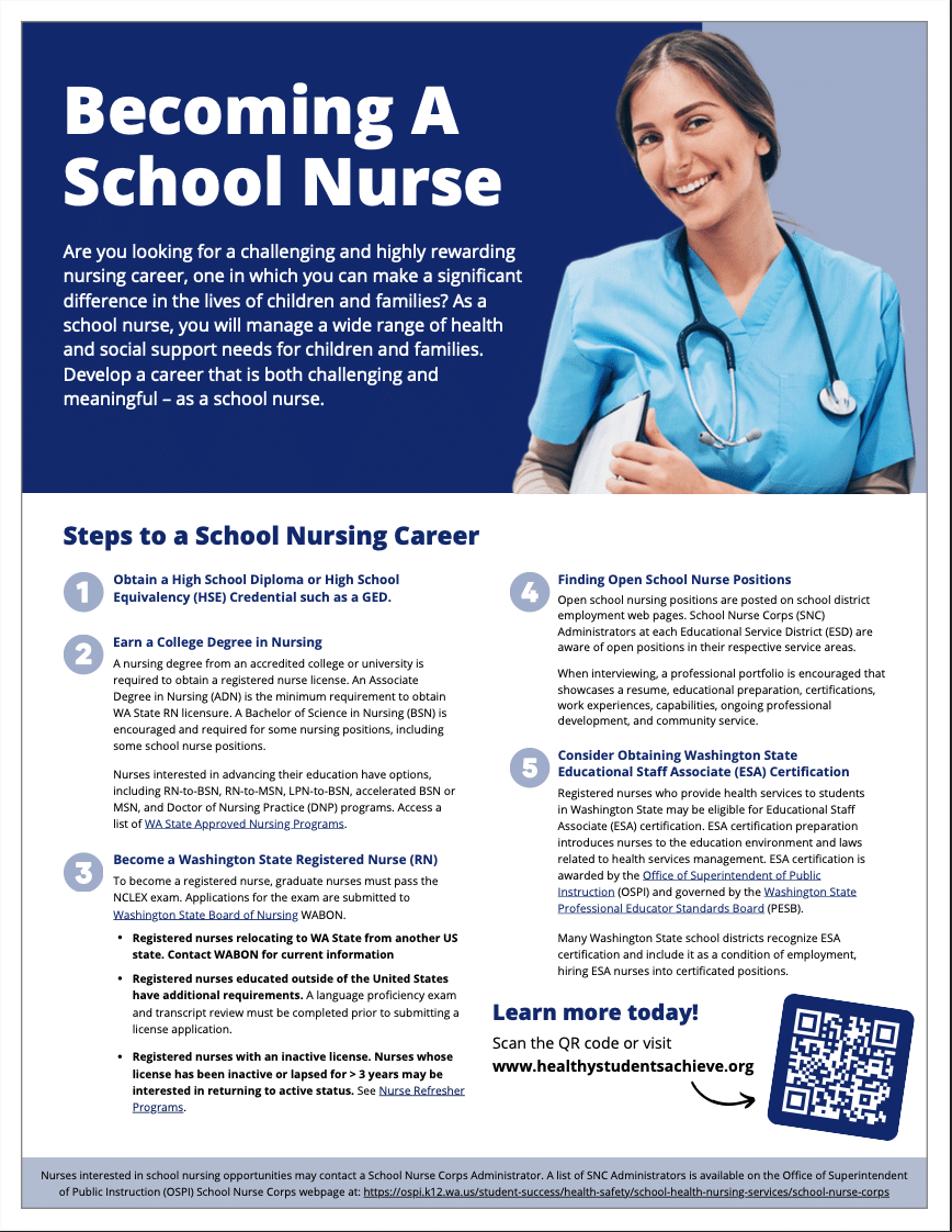 Becoming a School Nurse